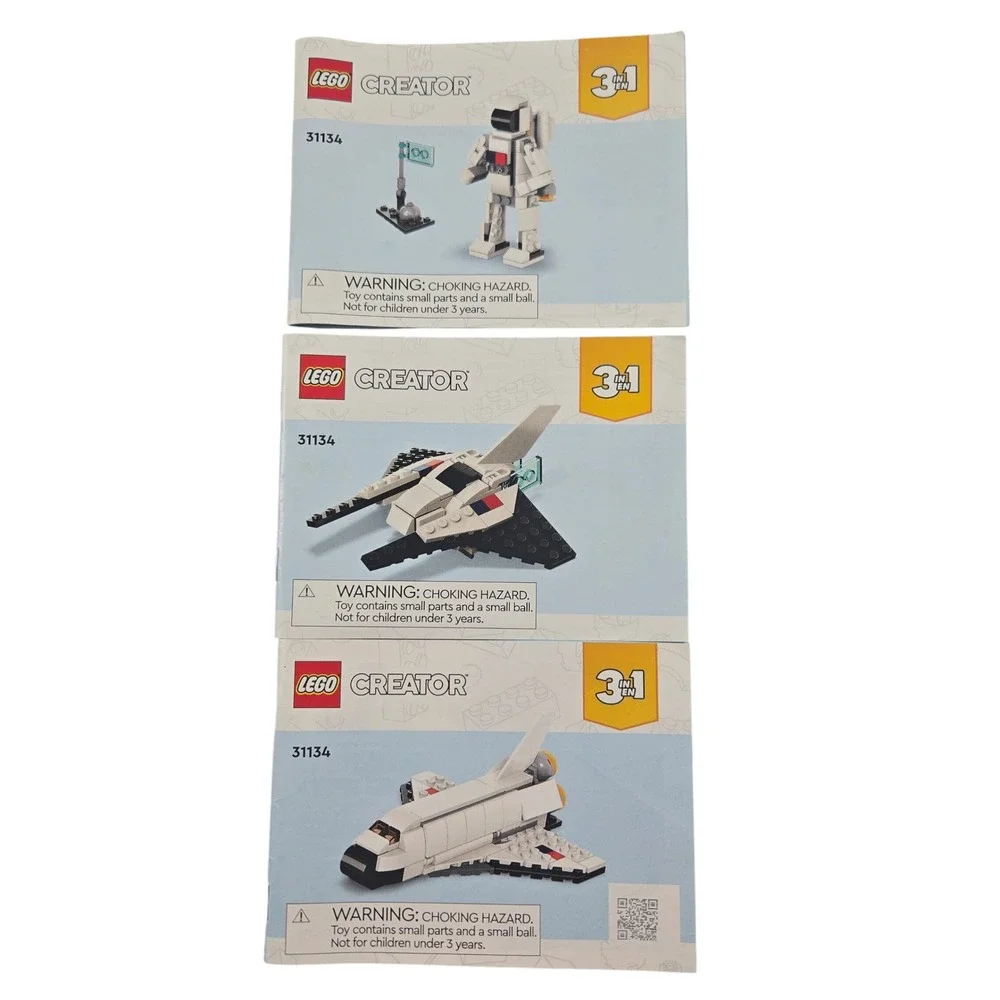 LEGO Creator 31134 Space Shuttle Instructions Set of 3 Replacement Manual